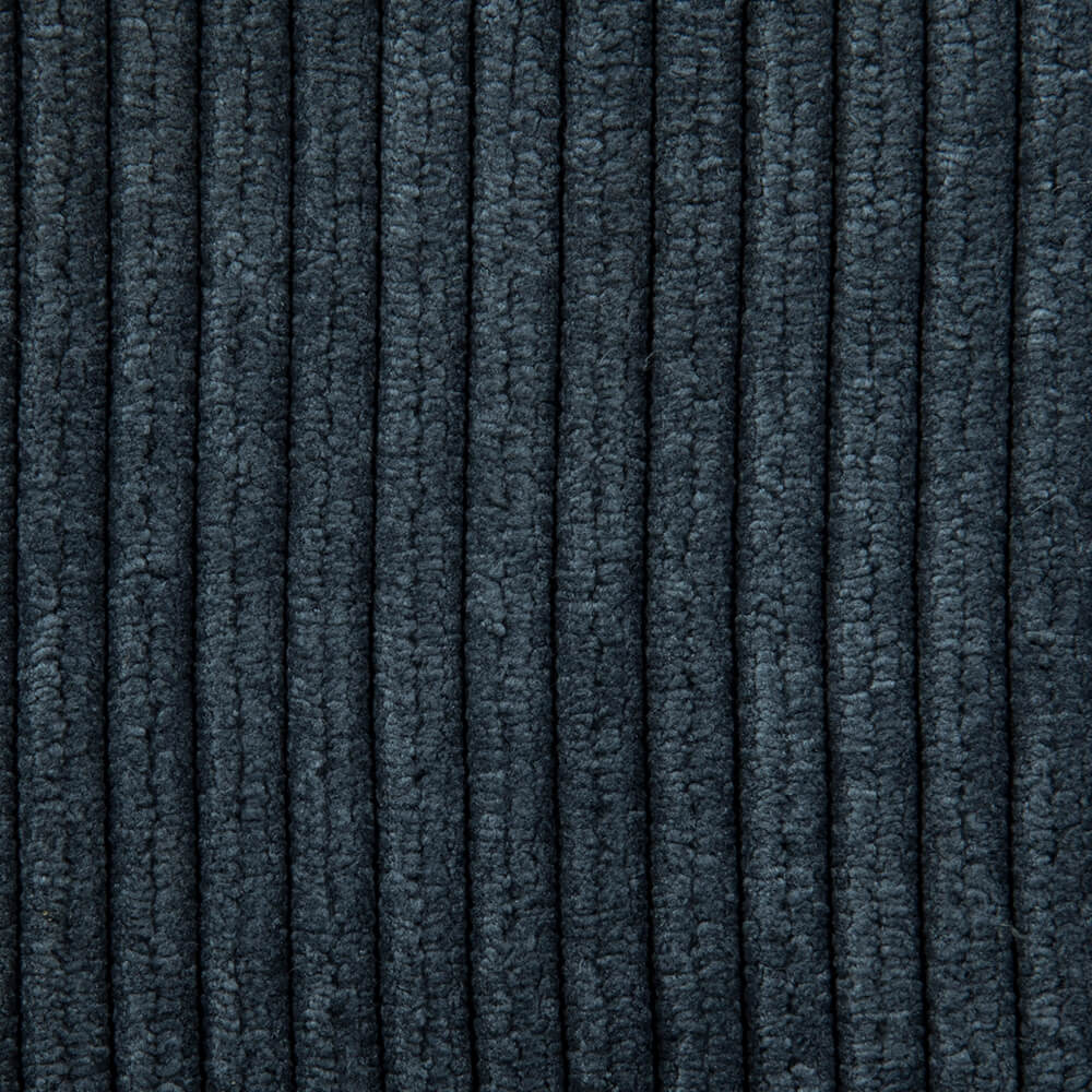Domus Fabric Sofa Sectional Left Steel Blue Cord Kardiel